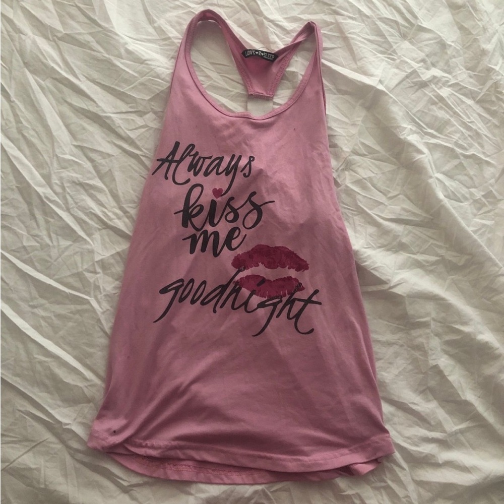 Pink Racerback Tank Top